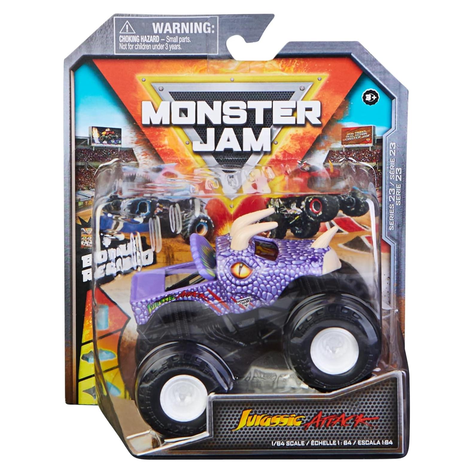 Camión Monstruo Diecast 1:64 Monster Jam Spin Master Jurassic Attack