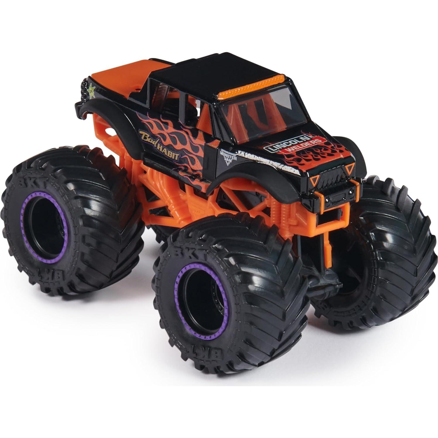 Camión Monster Jam Mal Habito 1:64 Spin Master Naranja