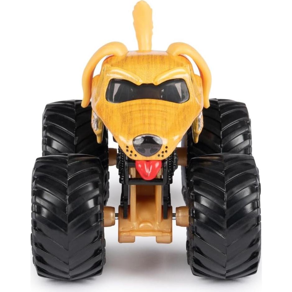 Camión de Diecast Monster Jam 2023 Spin Master 1:64 Monster Mutt Golden