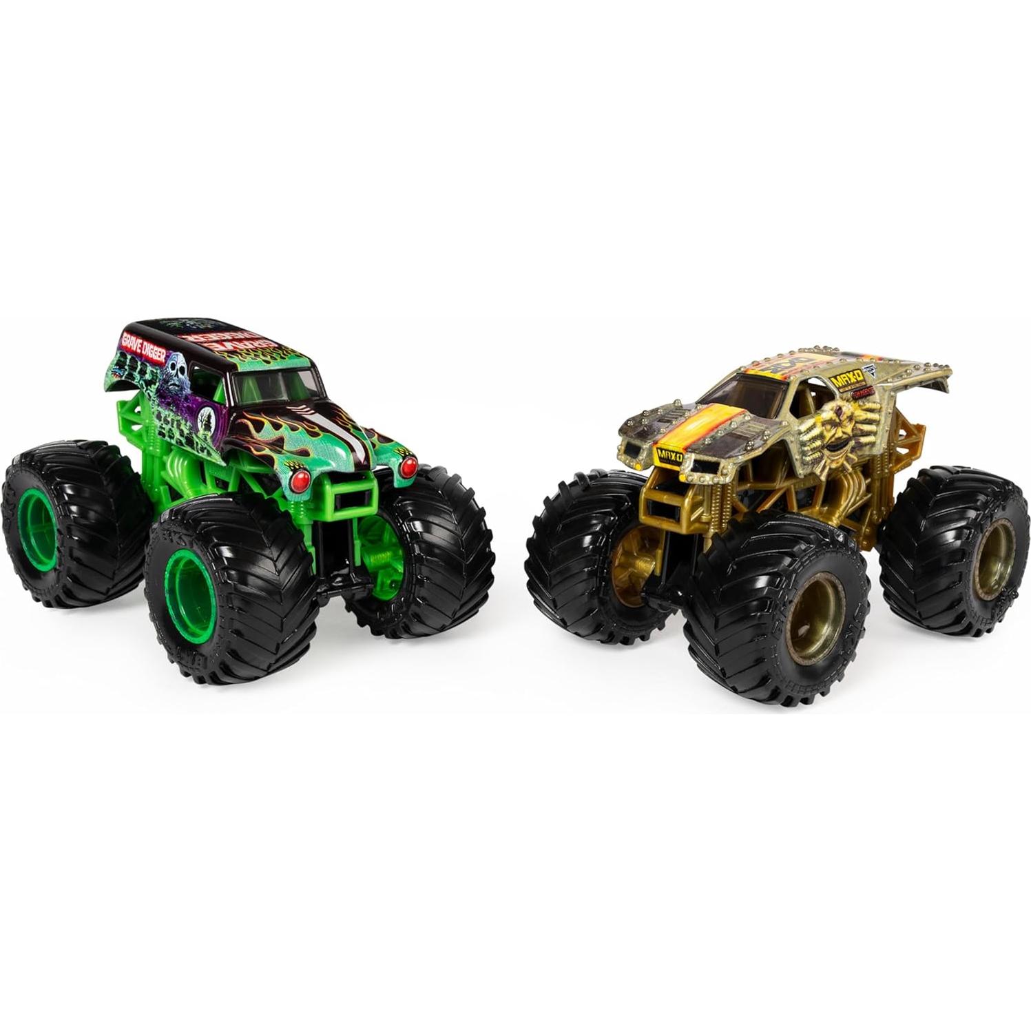 Camiones Monstruo Monster Jam 1:64 Grave Digger y Max D