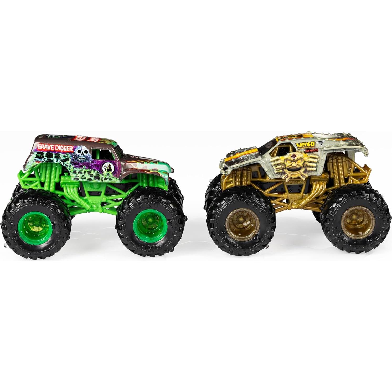 Camiones Monstruo Monster Jam 1:64 Grave Digger y Max D