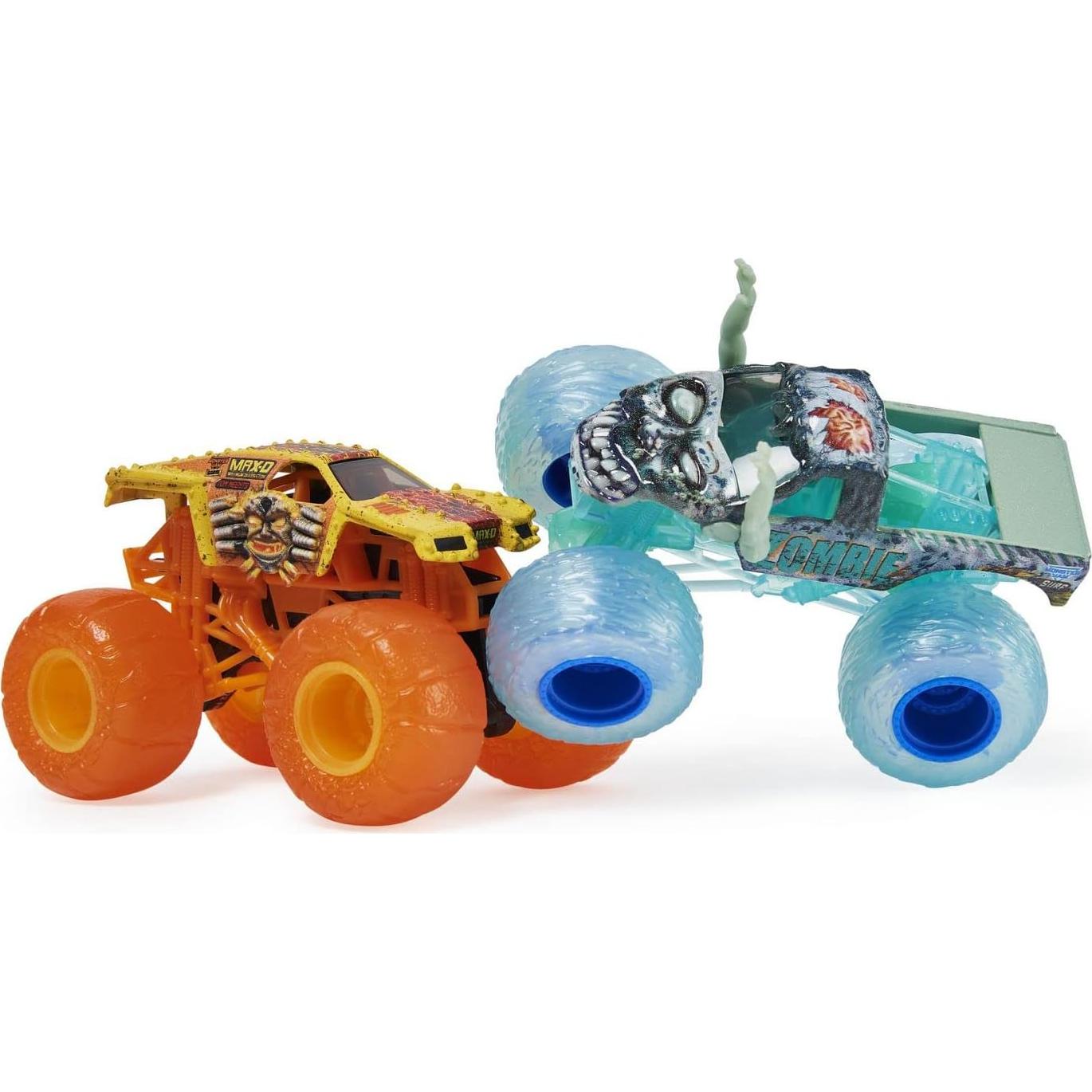 Monster Jam Doble Paquete Tierra vs Surf Max D y Zombie