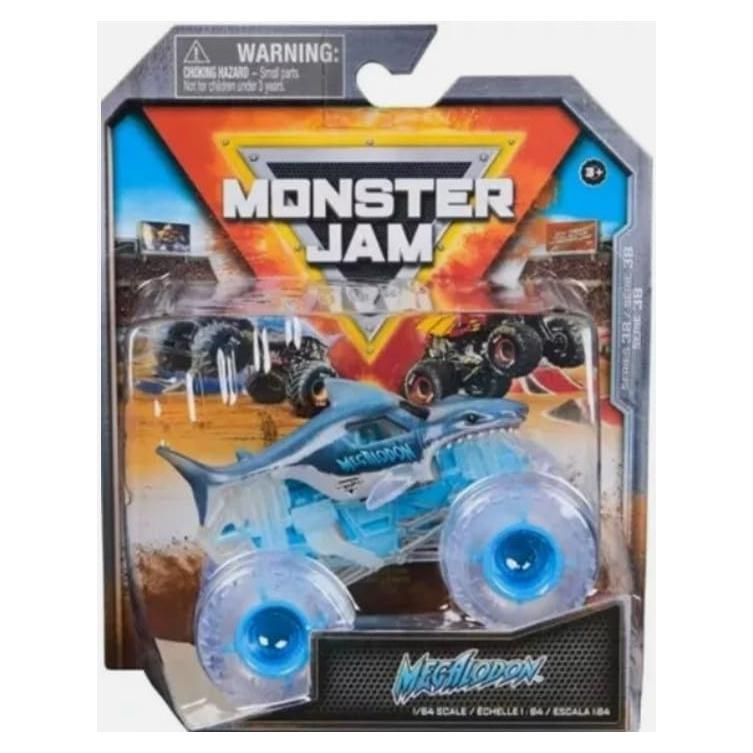 Camión Diecast Monster Jam 2024 Ghost Crew Megalodon 1:64
