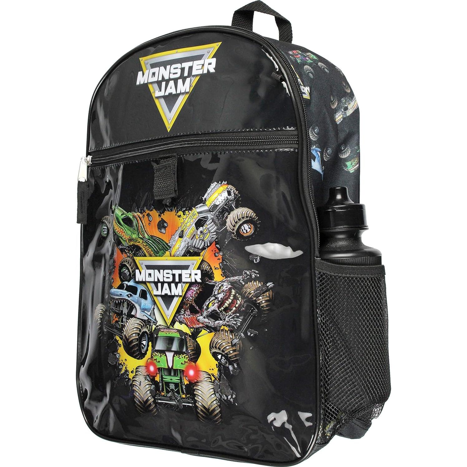Set de Mochila Monster Jam INTIMO 5 Piezas con Almuerzo