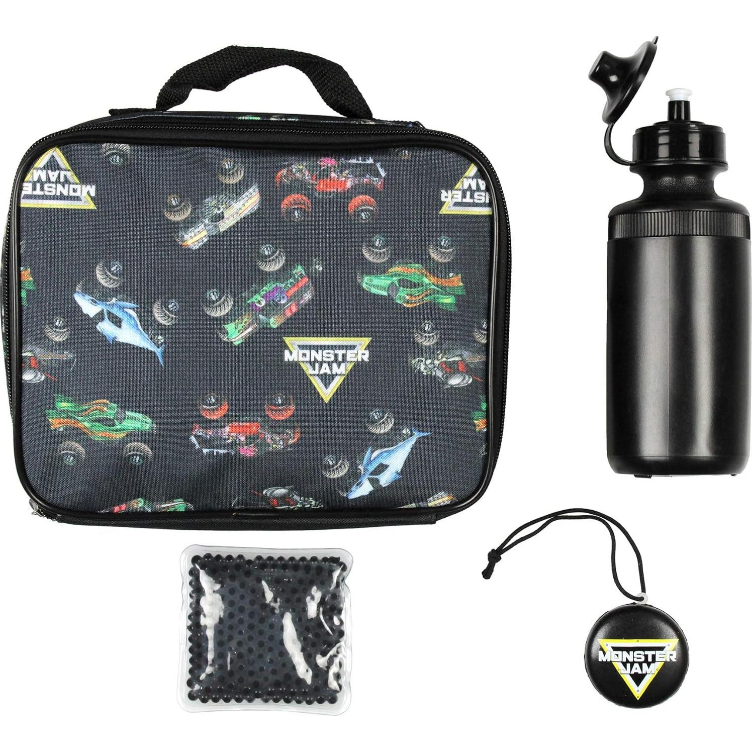 Set de Mochila Monster Jam INTIMO 5 Piezas con Almuerzo