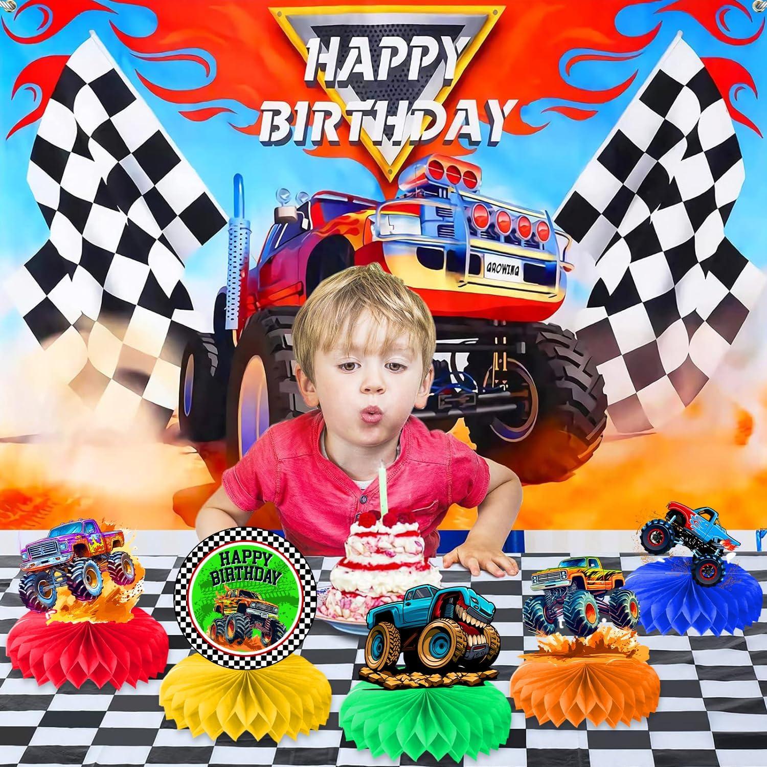 Centros de Mesa de Camión Monstruo 9 Piezas CG Factory