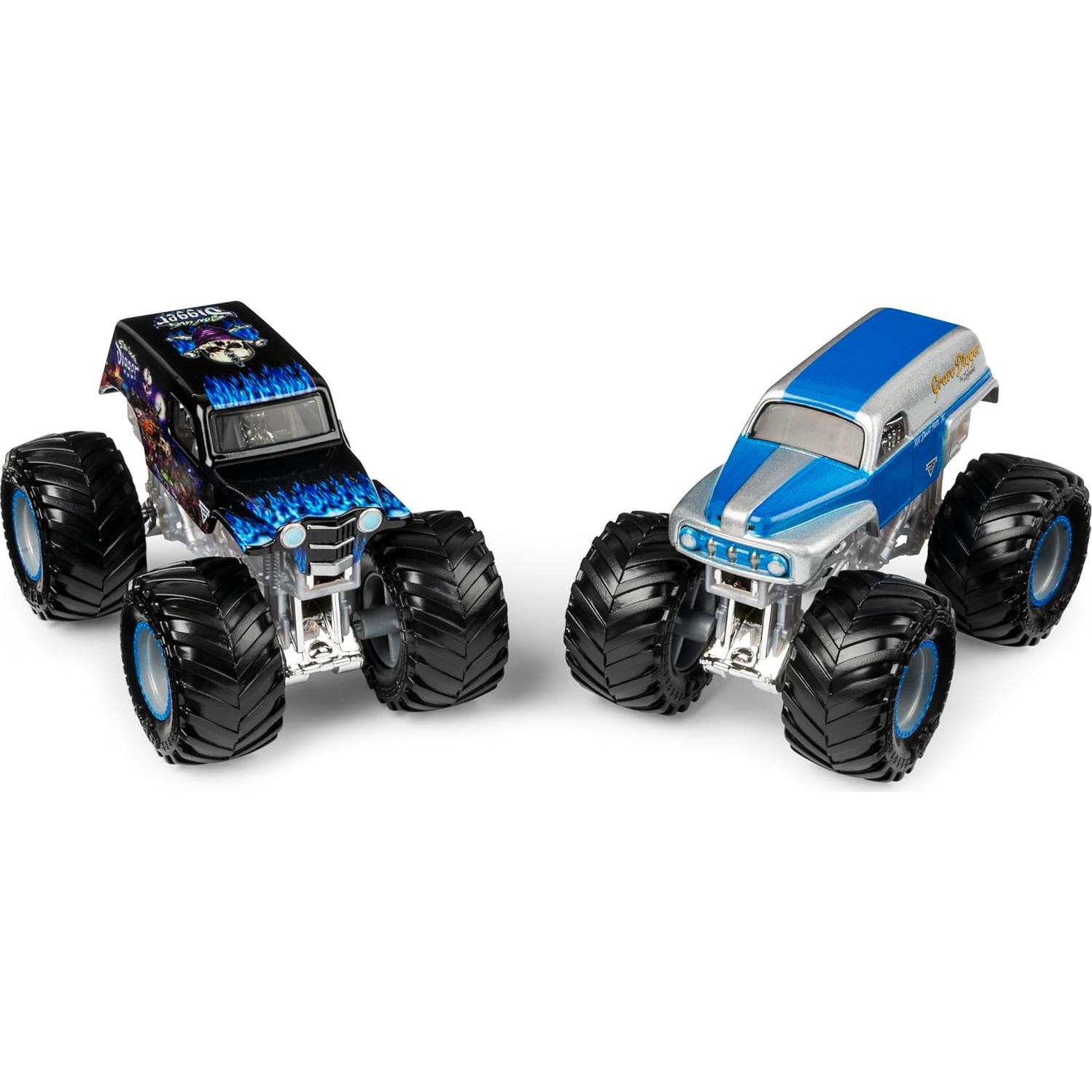 Paquete Dúo Camiones Monstruo Monster Jam Grave Digger 1:64