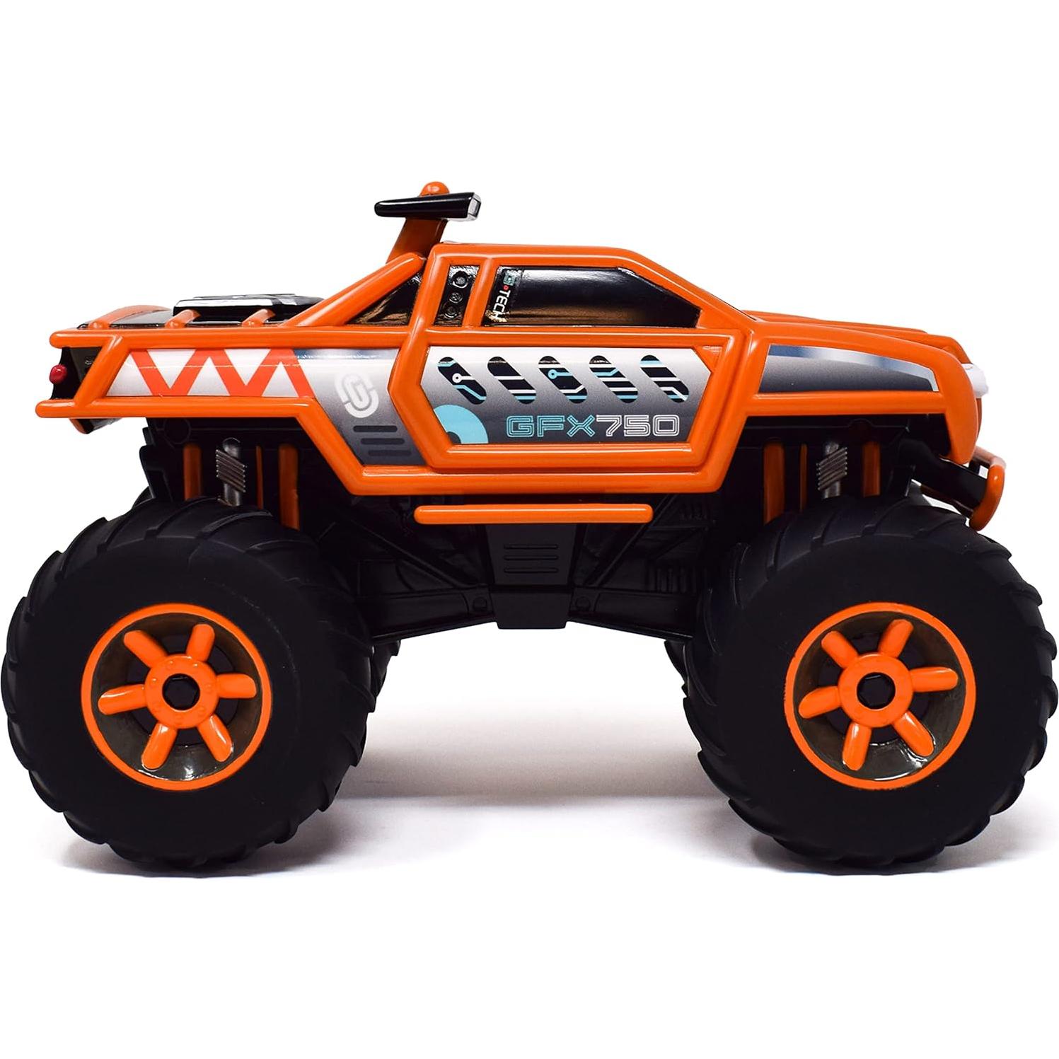 Camión Monster Naranja Motorizado con Luces y Sonidos 23cm