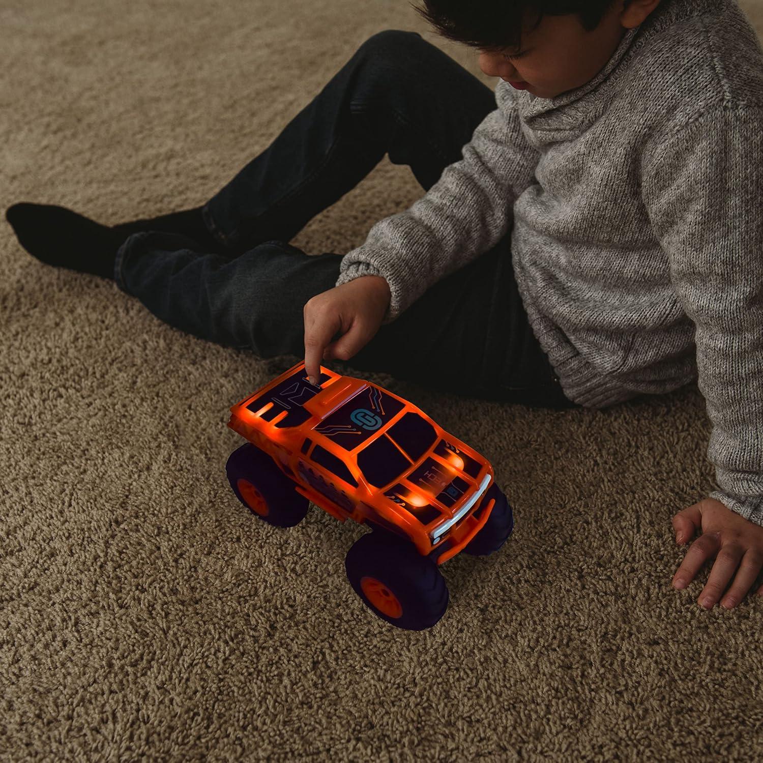 Camión Monster Naranja Motorizado con Luces y Sonidos 23cm