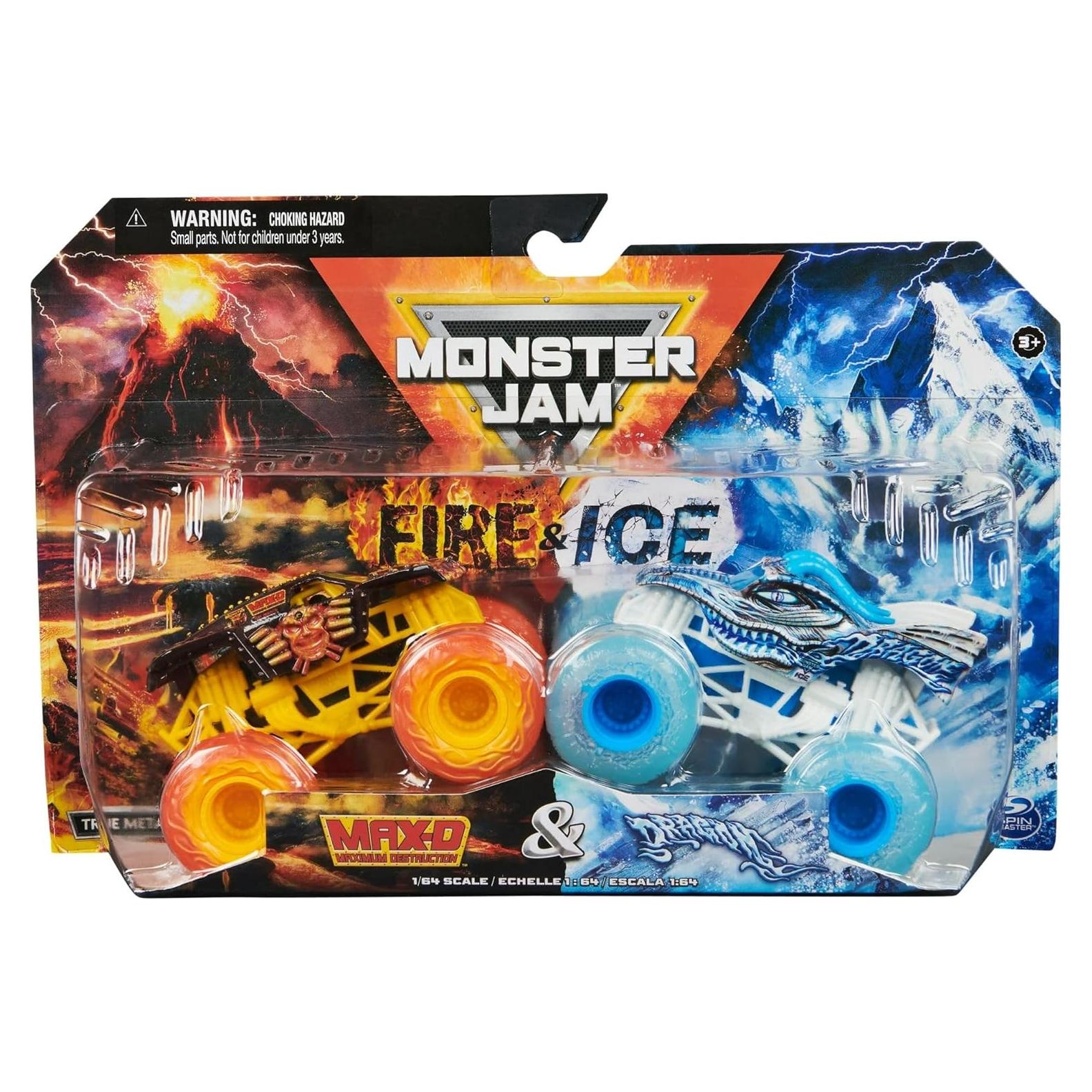 Camión Monster Jam Walmart Exclusivo Fuego & Hielo