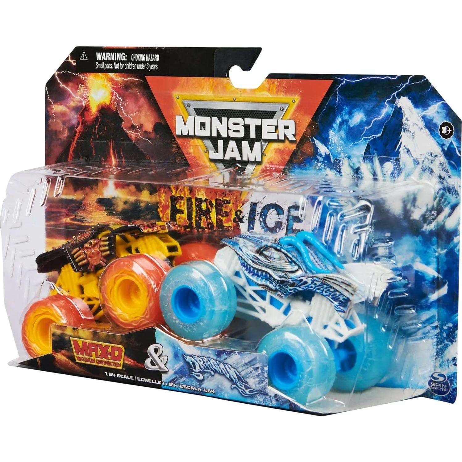 Camión Monster Jam Walmart Exclusivo Fuego & Hielo