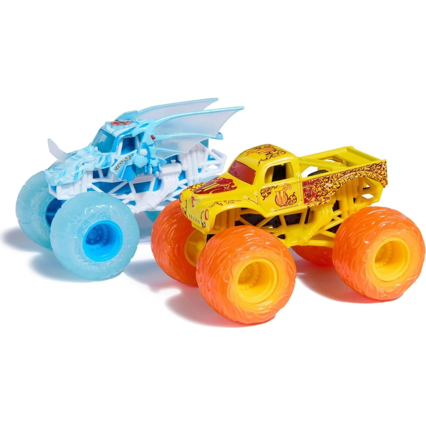 Camiones Monstruo Monster Jam Spin Master 2 Pack Whiplash vs Dragonoid