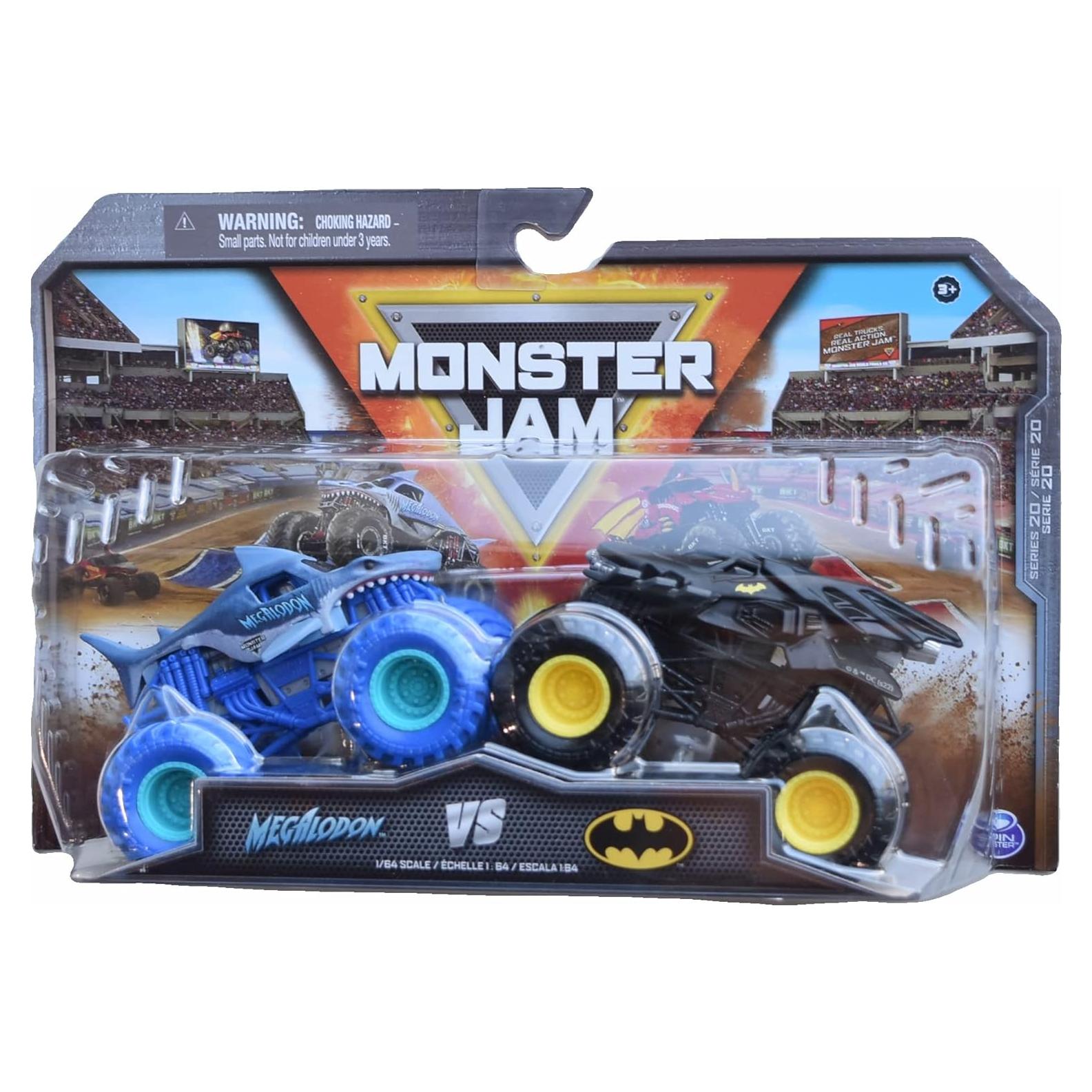 Monster Jam Megalodon vs Batman - Camión de Acrobacias 272g