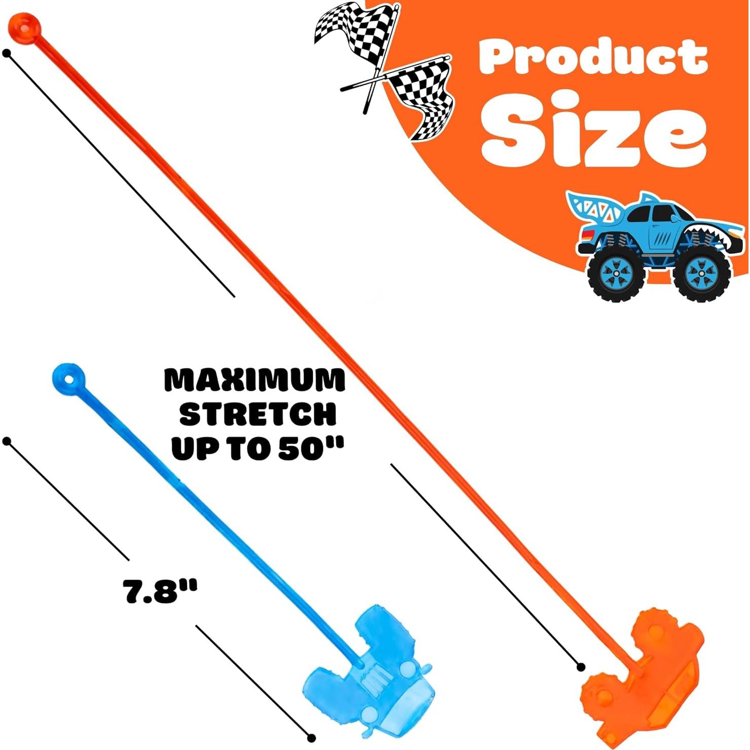 48PCS Fiesta Camiones Monstruo - 24 Tatuajes + 24 Manos Pegajosas