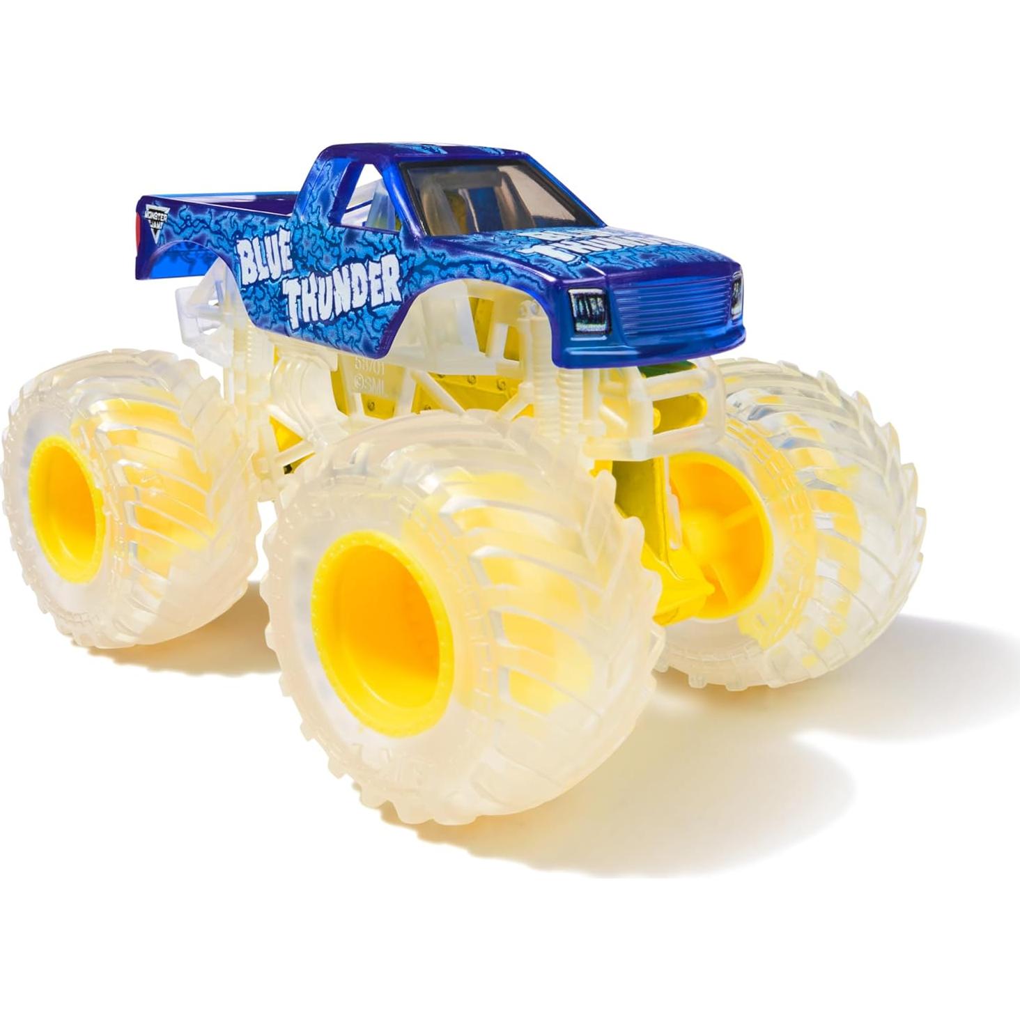Camión Monstruo Monster Jam Blue Thunder 1:64 Metal Fundido