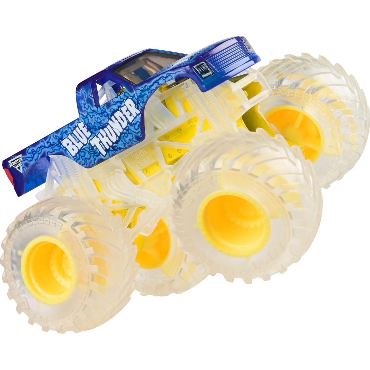 Camión Monstruo Monster Jam Blue Thunder 1:64 Metal Fundido