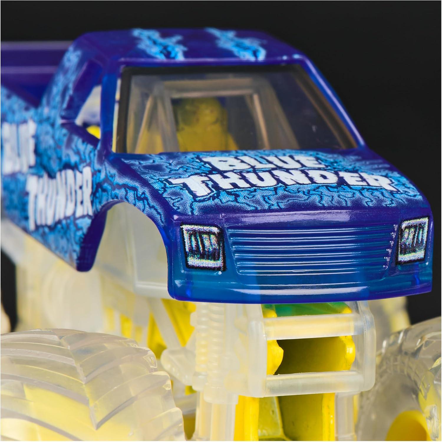 Camión Monstruo Monster Jam Blue Thunder 1:64 Metal Fundido