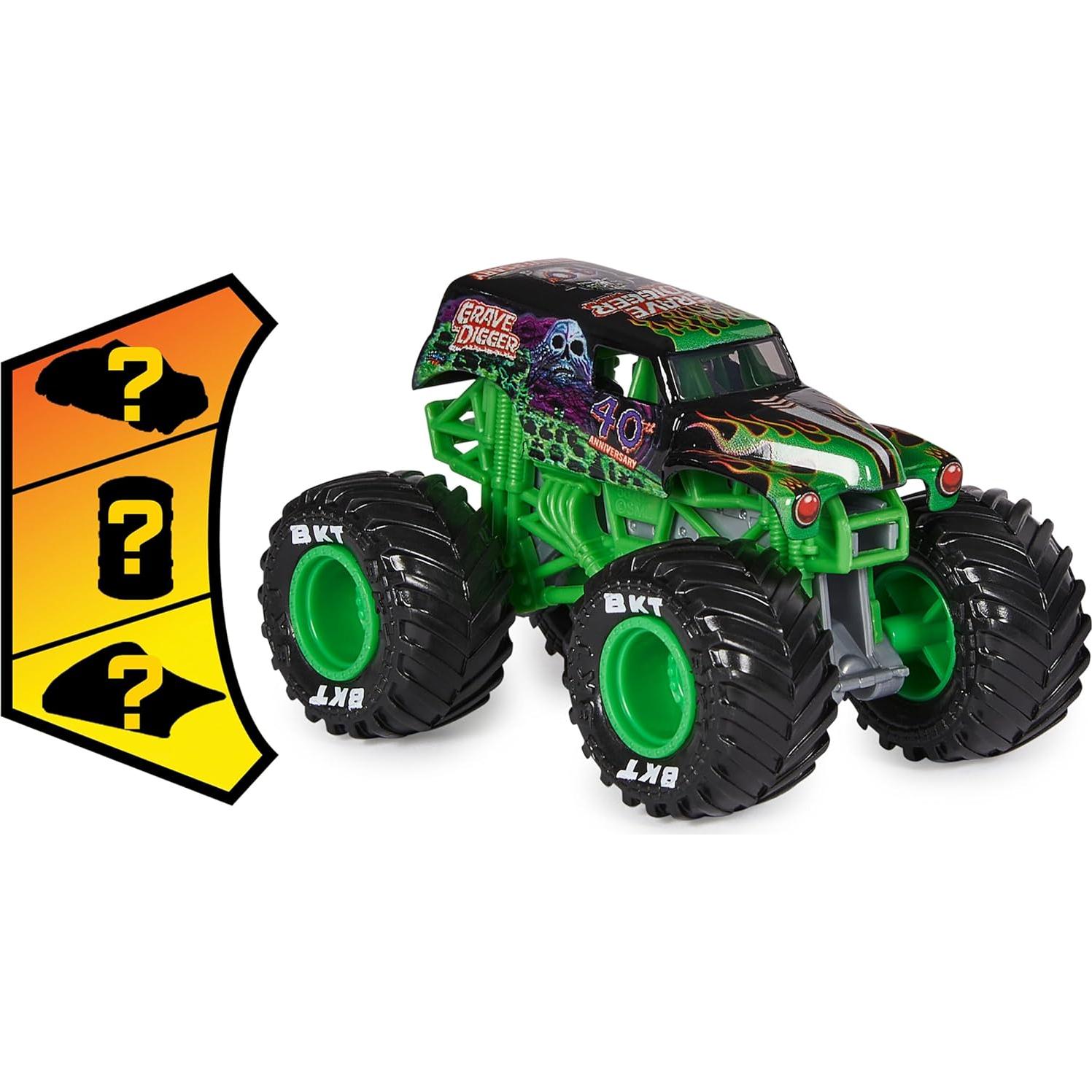 Camión Monstruo Die-Cast Monster Jam Grave Digger 1:64