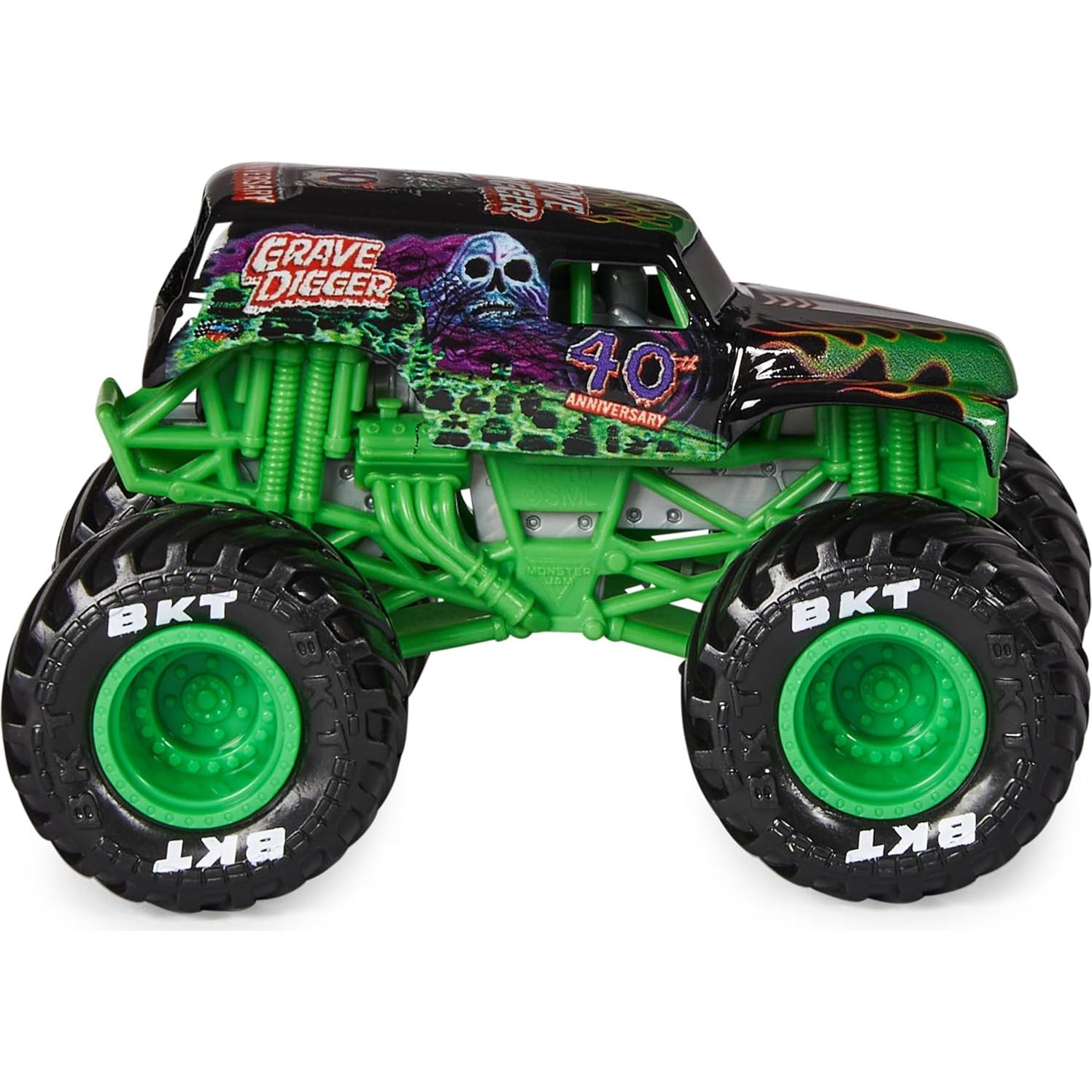 Camión Monstruo Die-Cast Monster Jam Grave Digger 1:64