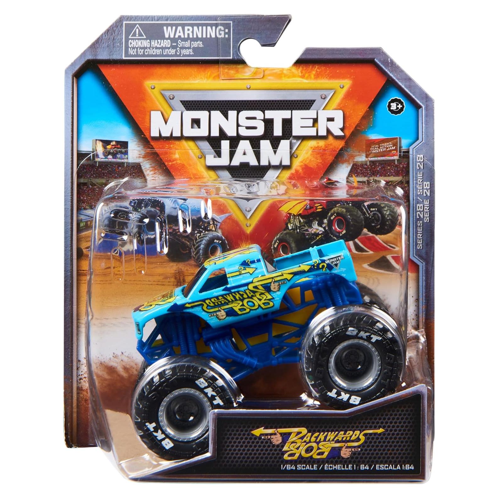 Camión Monstruo Die-Cast Monster Jam Backwards Bob 1:64