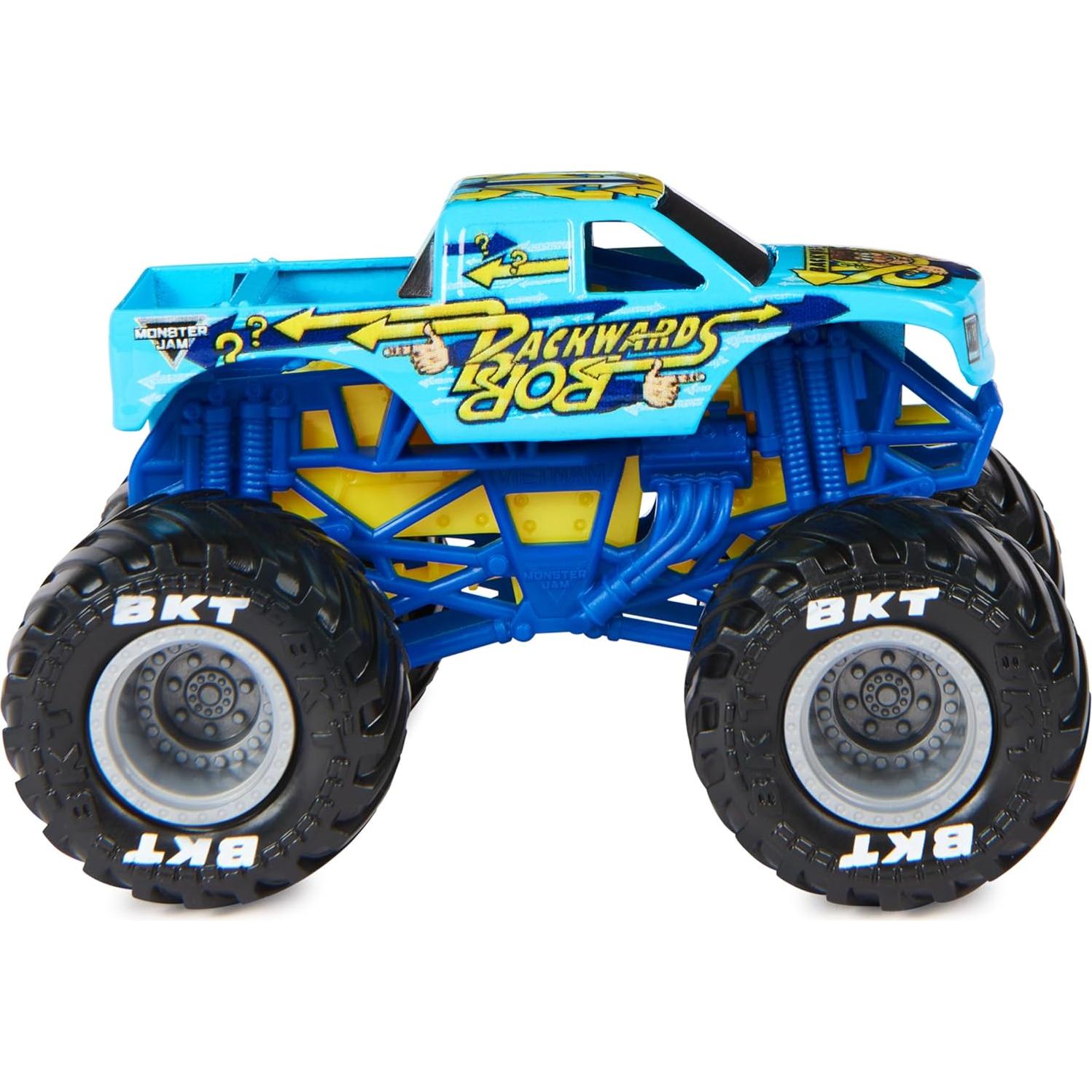 Camión Monstruo Die-Cast Monster Jam Backwards Bob 1:64