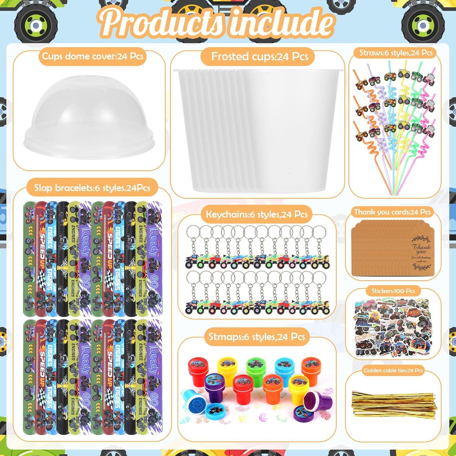 Conjunto de Fiesta Camiones Monstruo Kolewo4ever 244 Piezas