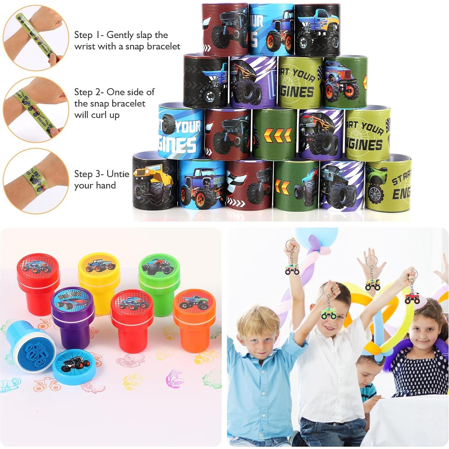 Conjunto de Fiesta Camiones Monstruo Kolewo4ever 244 Piezas