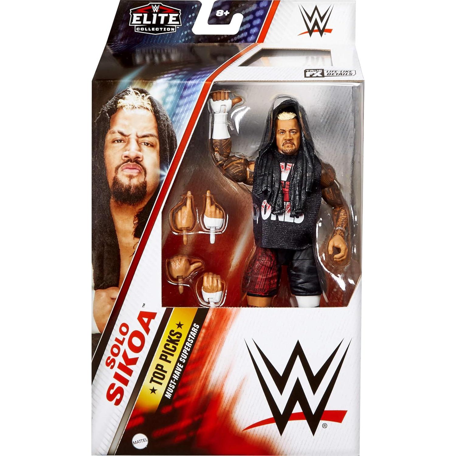 Figura de Acción WWE Elite Top Picks Mattel Solo Sikoa 15 cm