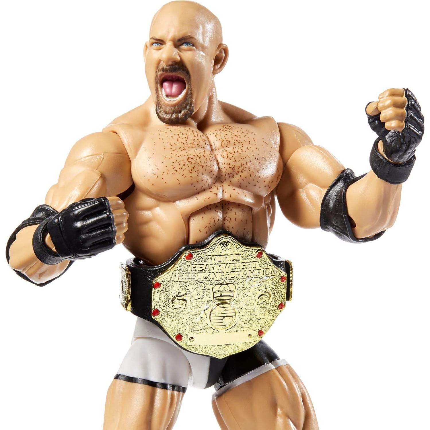 Figura de Acción WWE Elite Goldberg 15.24 cm Detalles Realistas