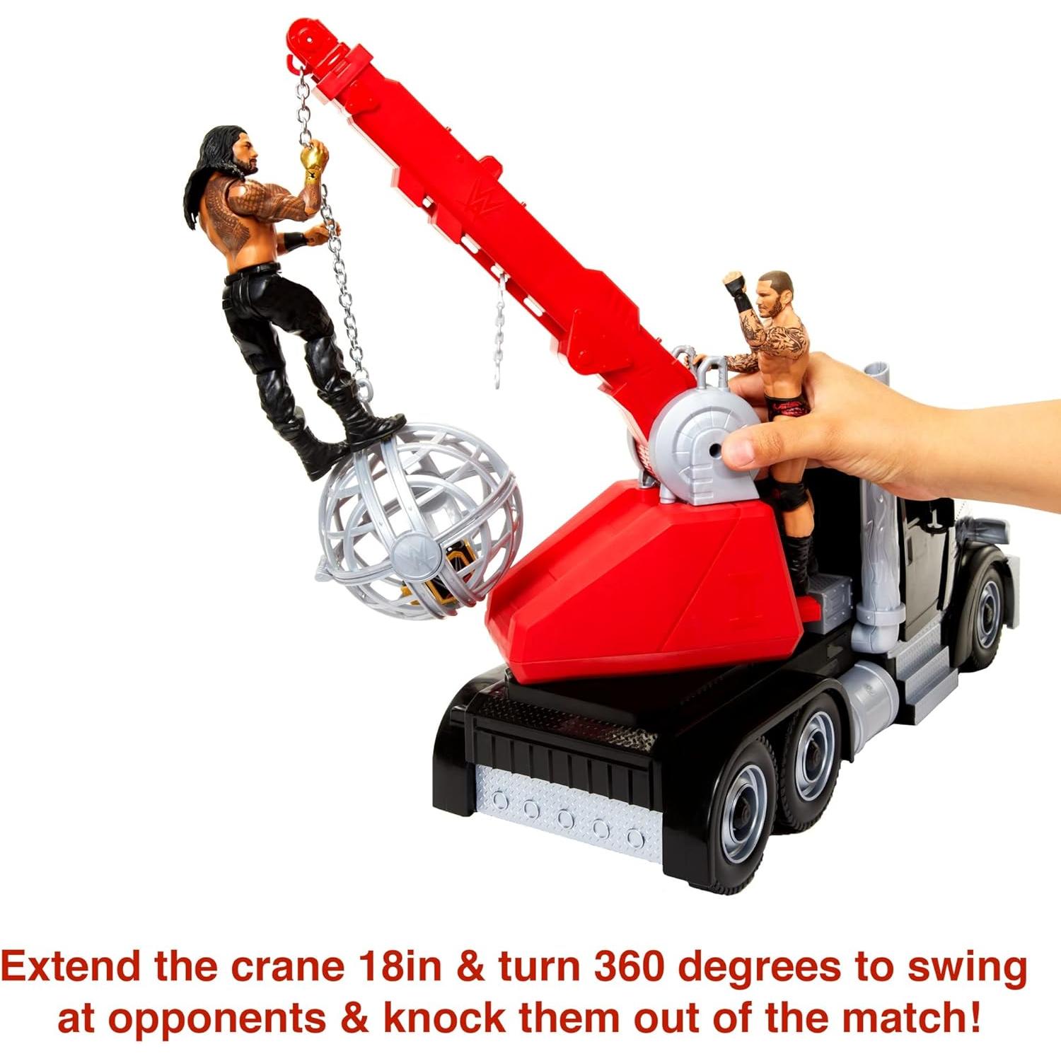 Camión Wrekkin' Rampage Rig Mattel WWE con Bola Desmontable