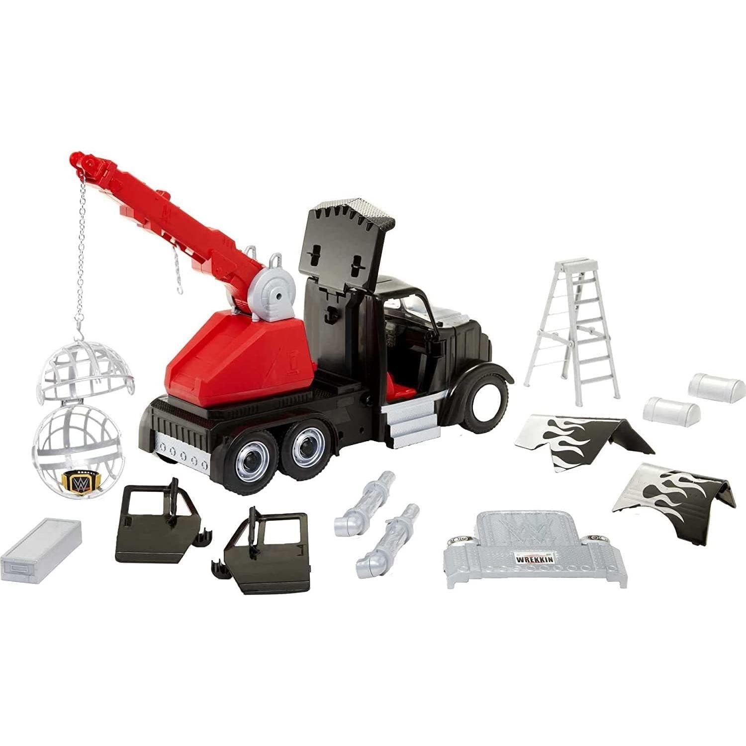 Camión Wrekkin' Rampage Rig Mattel WWE con Bola Desmontable