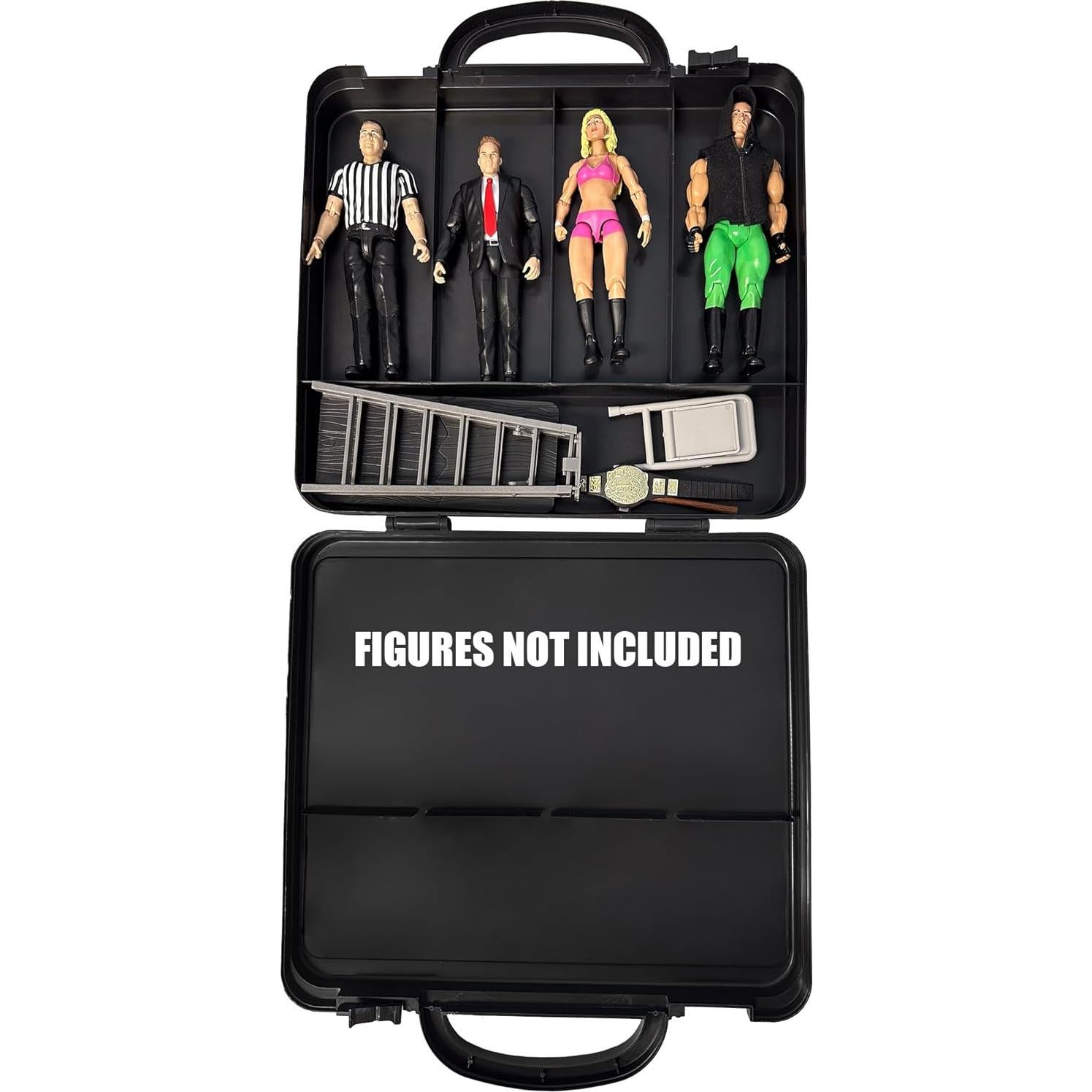 Estuche de Transporte Deluxe Figures Toy Company para Figuras de Lucha Libre