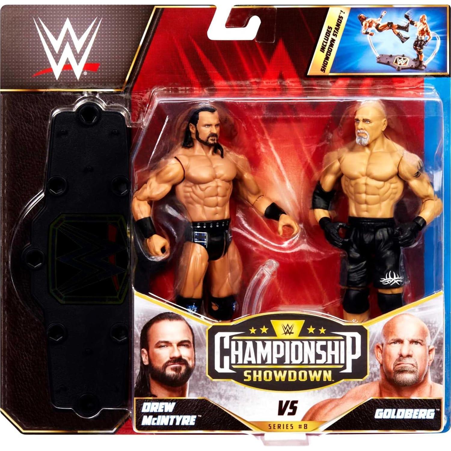 Figuras de Acción WWE Championship Showdown Mattel Drew McIntyre vs Goldberg 15.24 cm