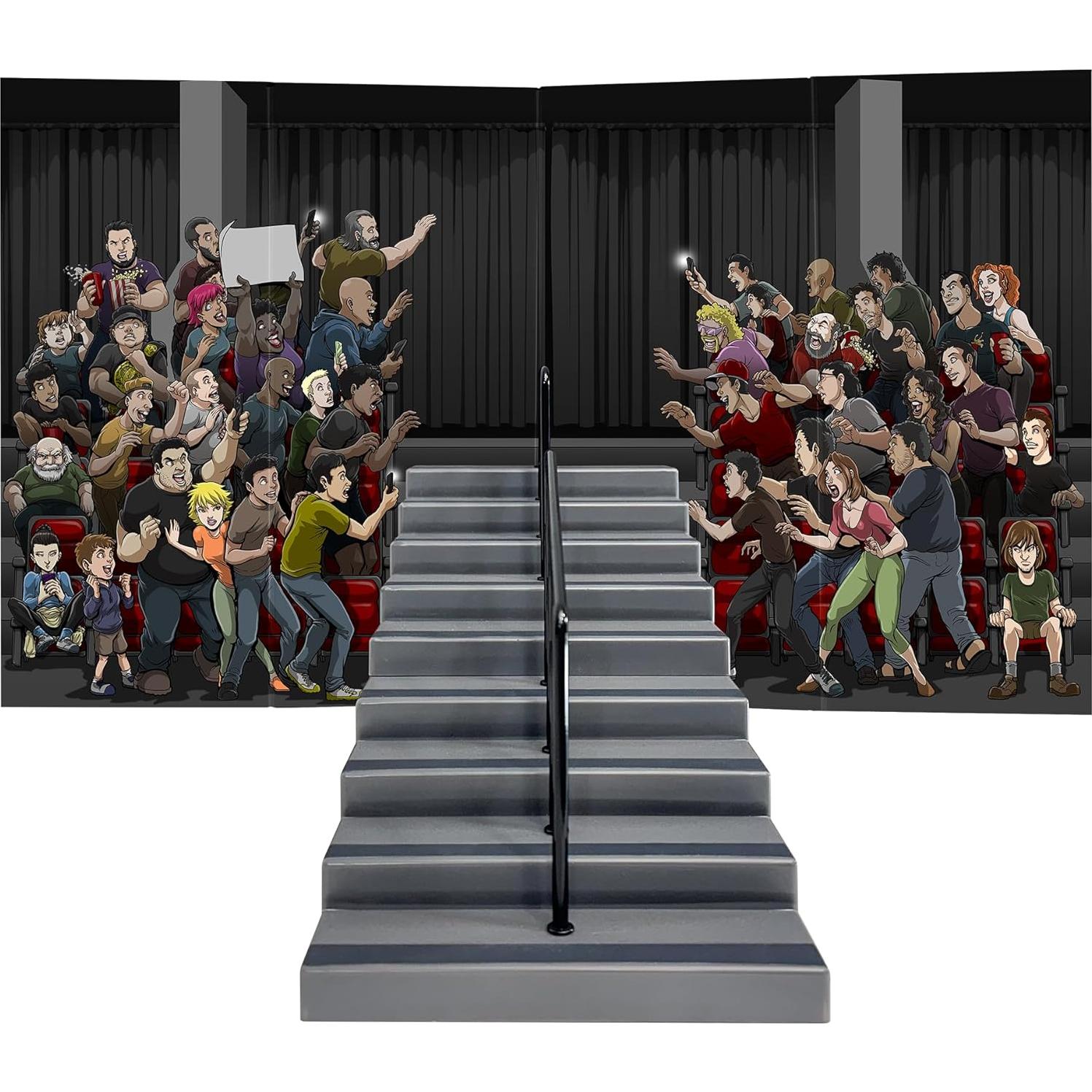 Juego de Escaleras de Arena para Figuras de Lucha Libre 66x38cm