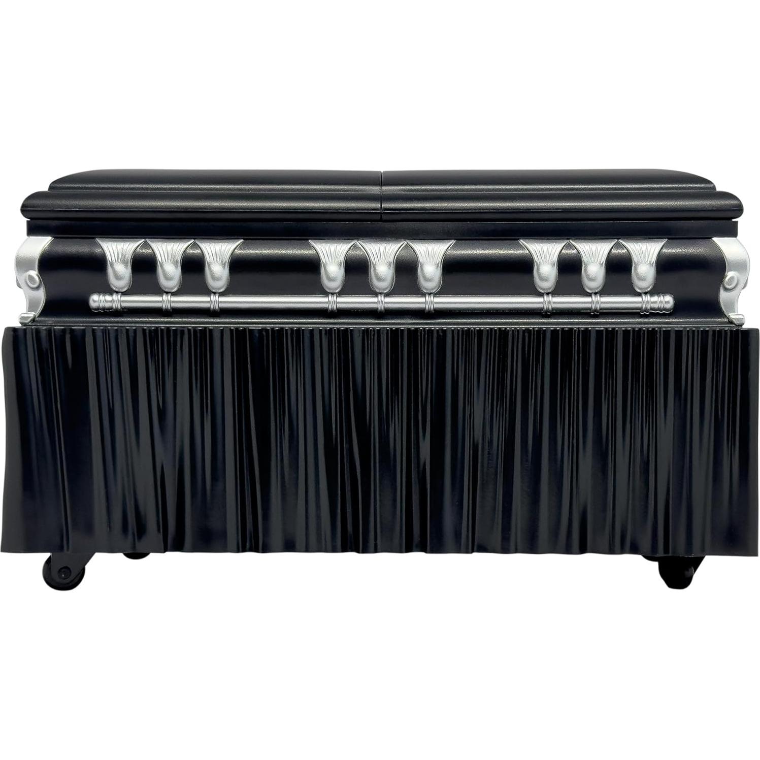 Ataúd Negro Deluxe Figures Toy Company para Figuras de Lucha Libre