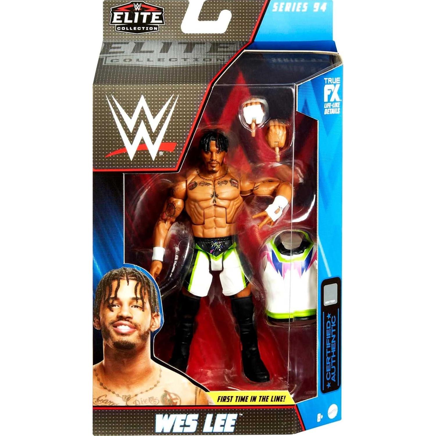 Figura de Acción Mattel WWE Wes Lee Elite 15.24 cm Coleccionable