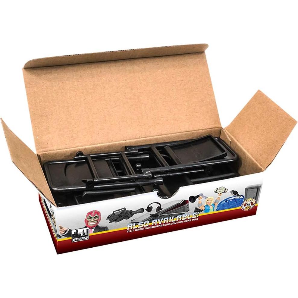 Juego de Escalera, Mesa y Sillas Negras Ultimate para Lucha Libre