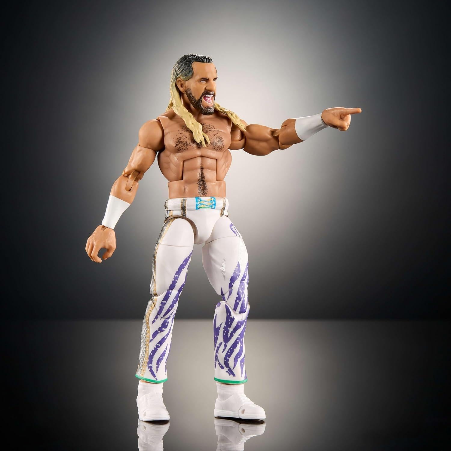 Figura de Acción Elite Mattel WWE Seth Rollins 15 cm Articulada