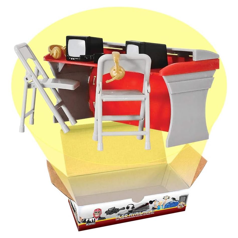 Mesa de Comentarios Roja y Gris Figures Toy Company 22.99x16cm