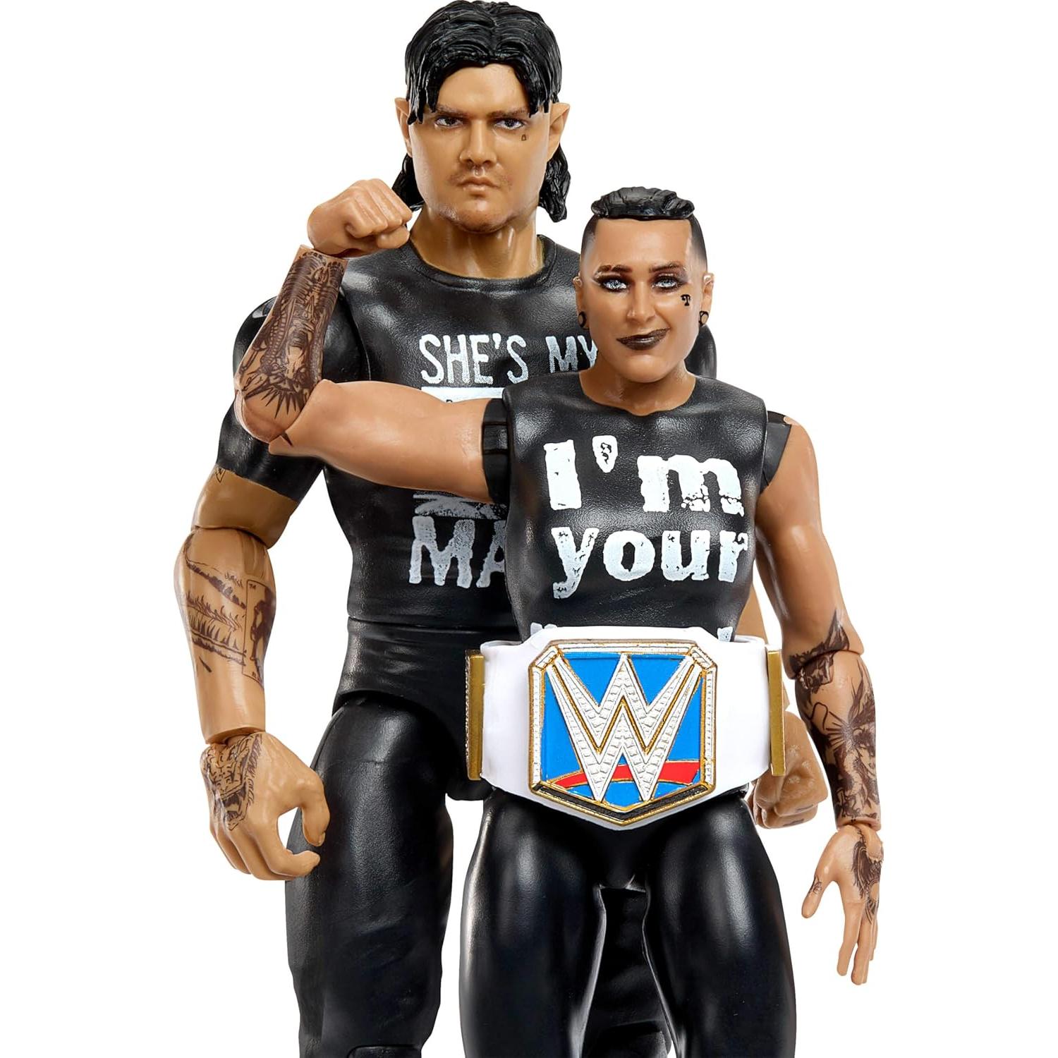 Figuras de Acción WWE Mattel 2-Pack Rhea Ripley y Dominik Mysterio