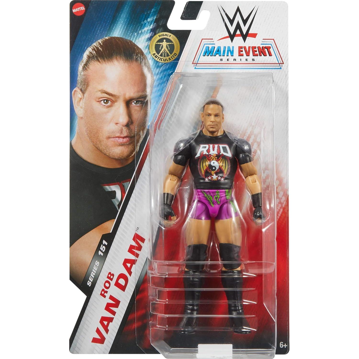 Figura de Acción Mattel WWE Rob Van Dam 15.24 cm Coleccionable
