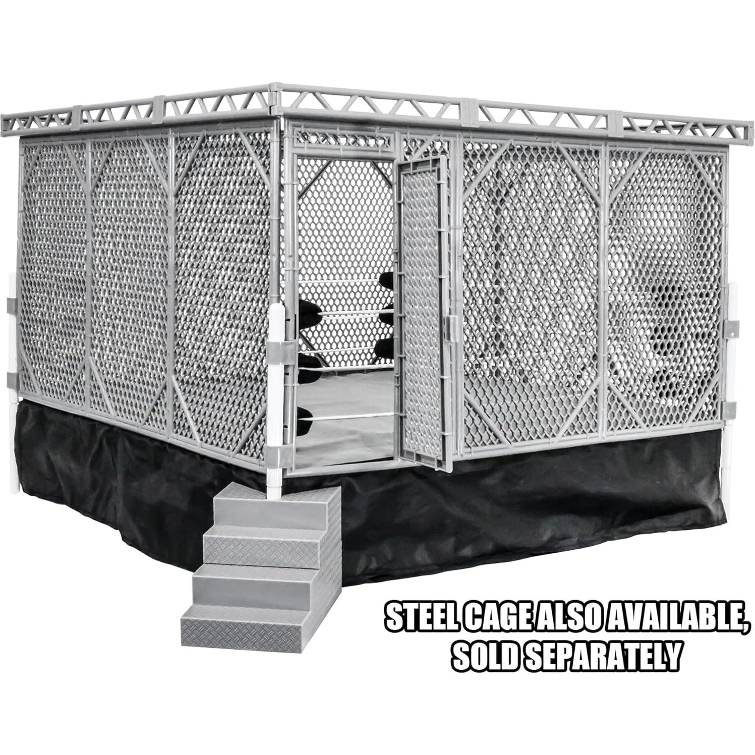 Anillo de Lucha Figures Toy Company 54.6x54.6cm con Escalón