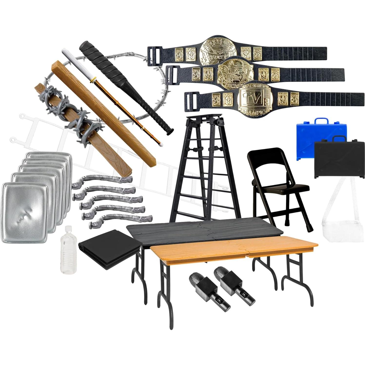 Paquete de Accesorios de Lucha Libre 30 Piezas Figures Toy