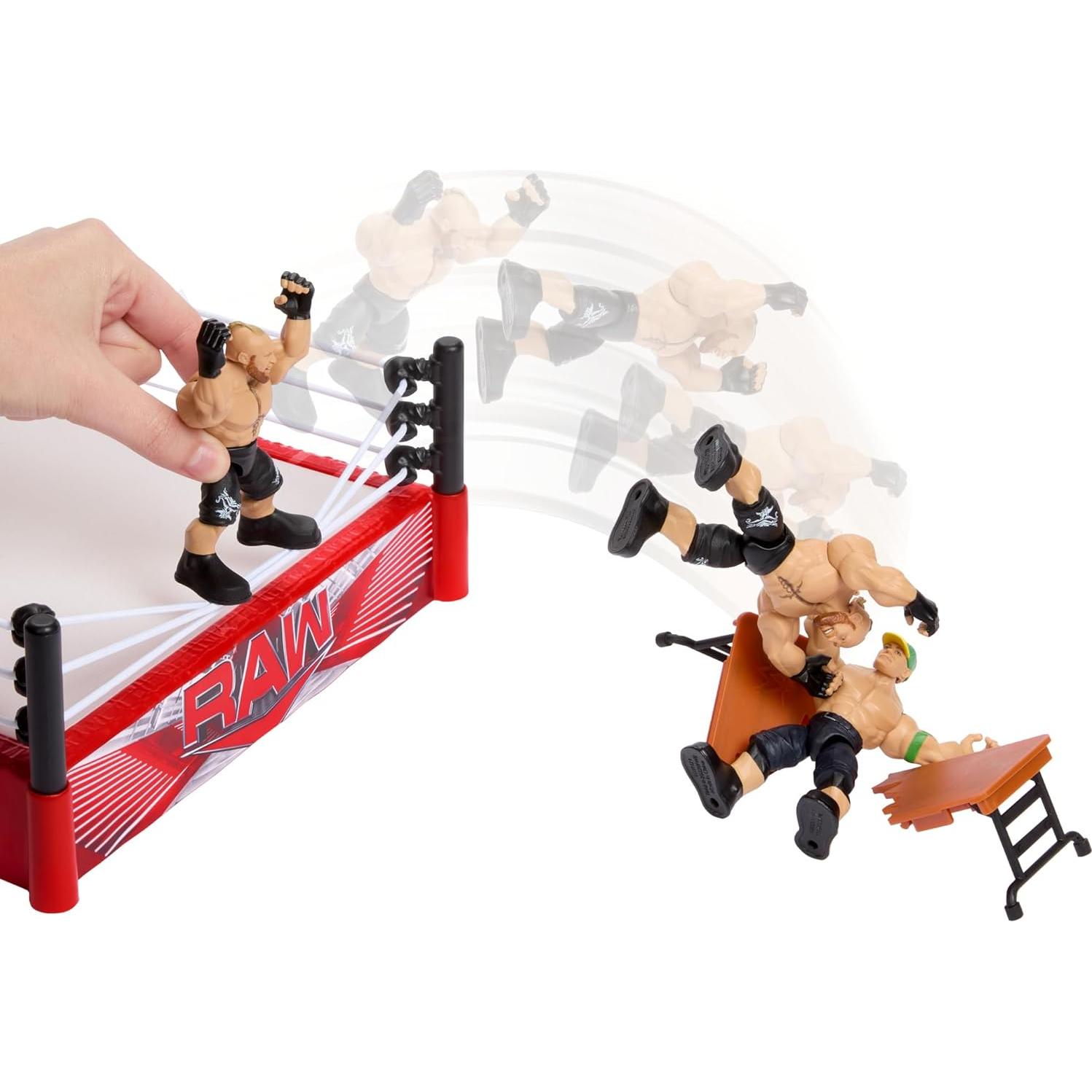 Juego de Lucha WWE Knuckle Crunchers Mattel con Brock Lesnar