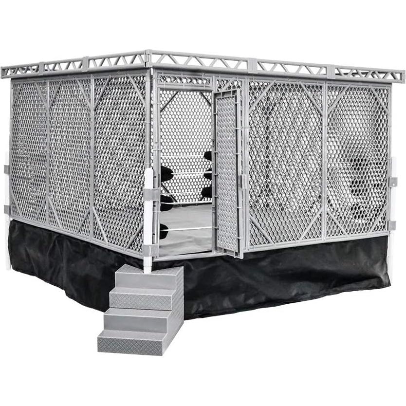 Juego de Jaula de Acero Figures Toy Company para Ring de Lucha