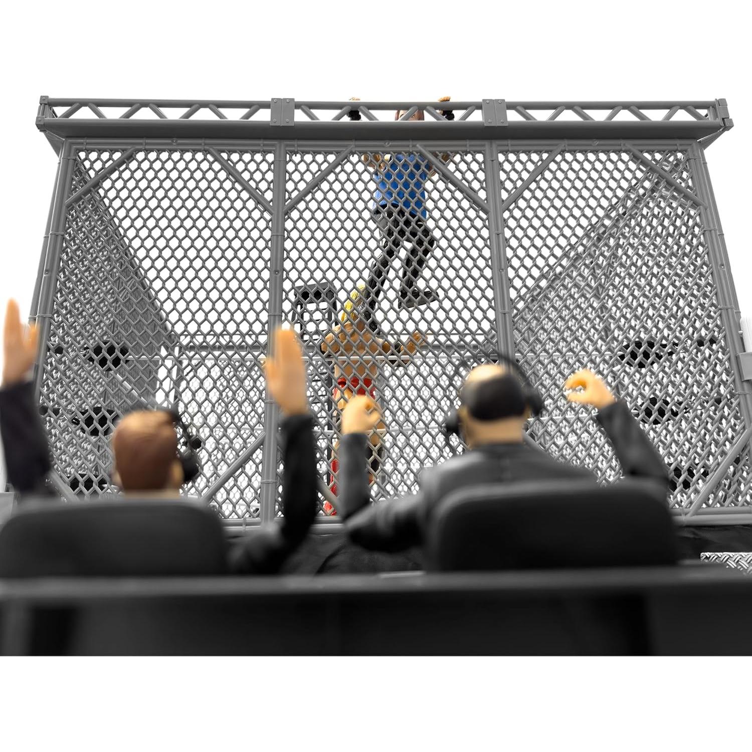 Juego de Jaula de Acero Figures Toy Company para Ring de Lucha