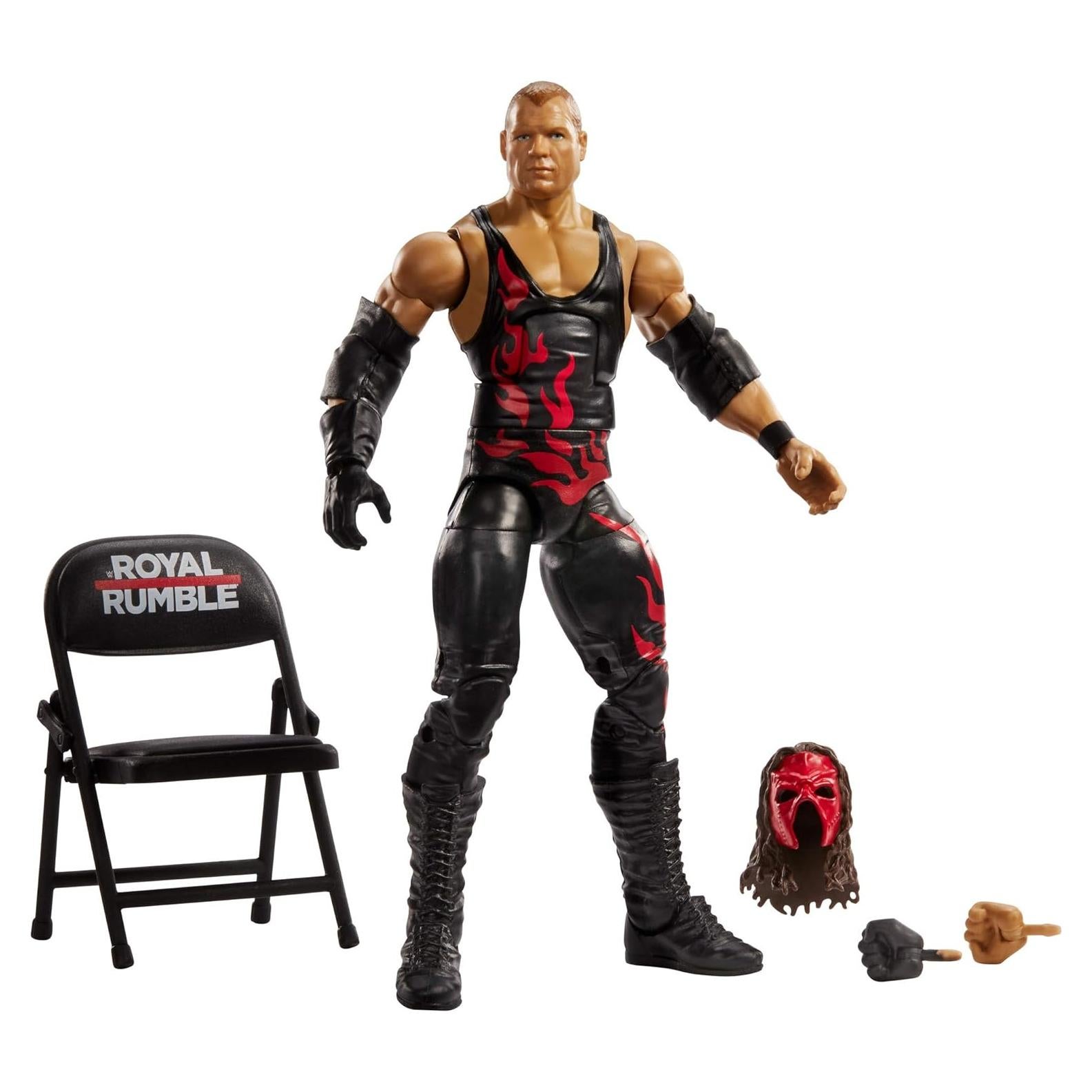 Figura de Acción WWE Elite Kane 15.24 cm Detalles Realistas