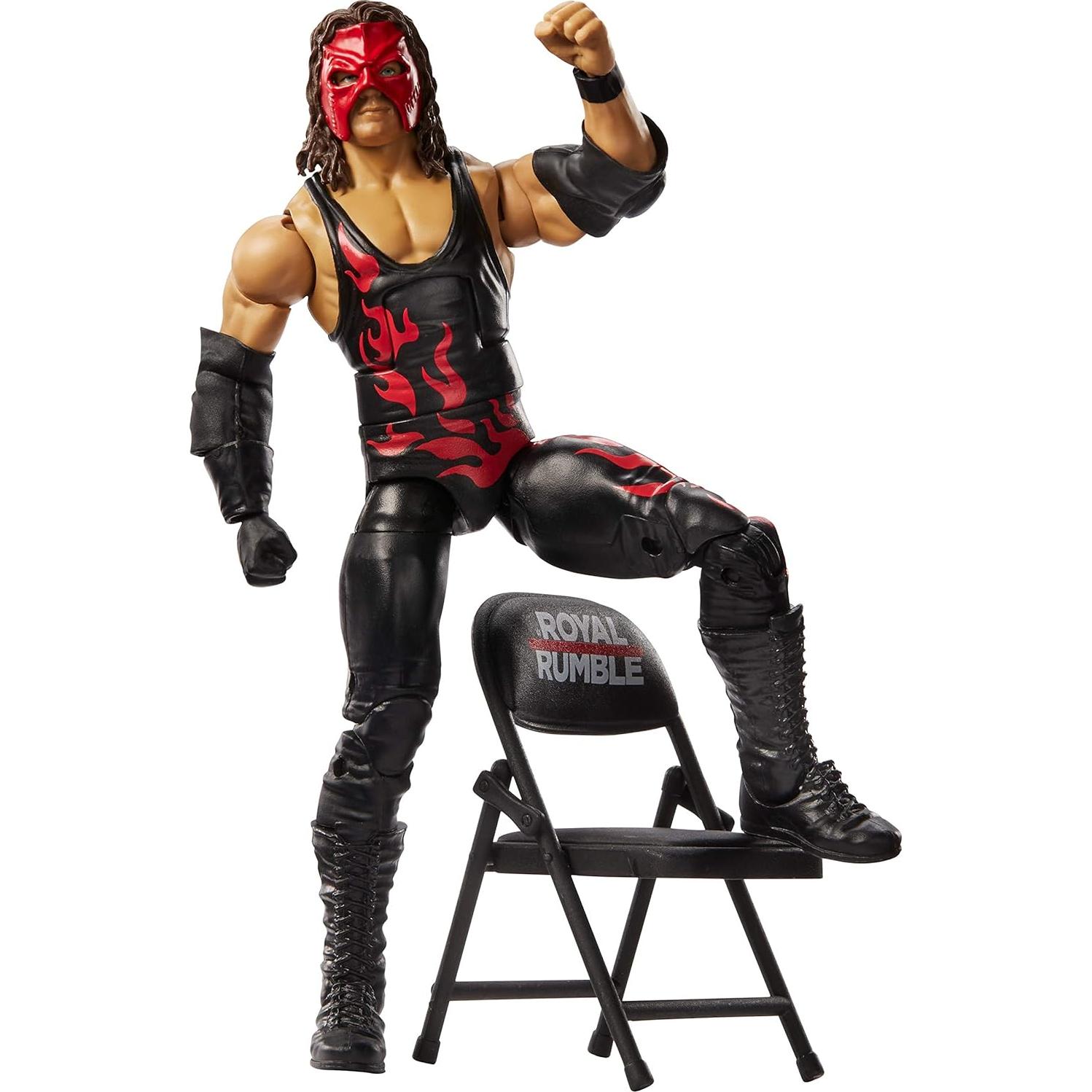 Figura de Acción WWE Elite Kane 15.24 cm Detalles Realistas