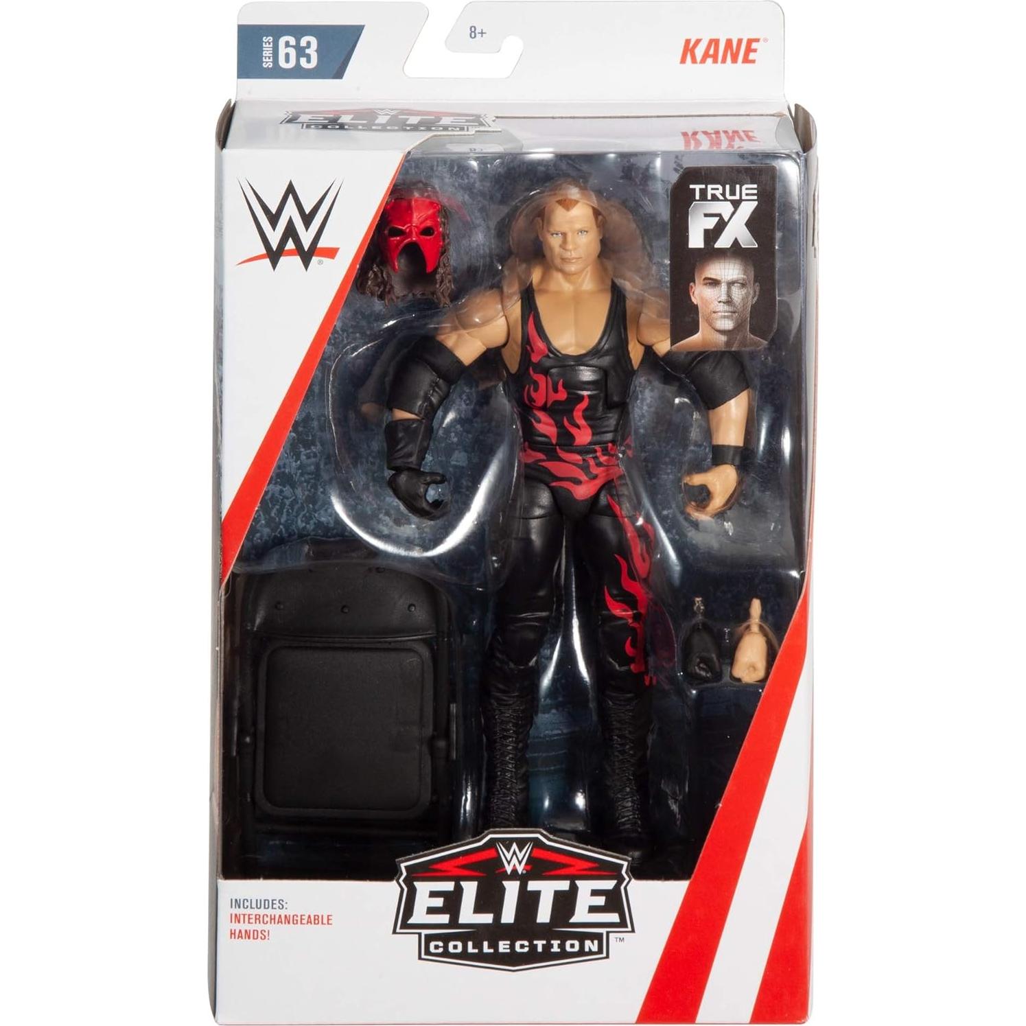 Figura de Acción WWE Elite Kane 15.24 cm Detalles Realistas