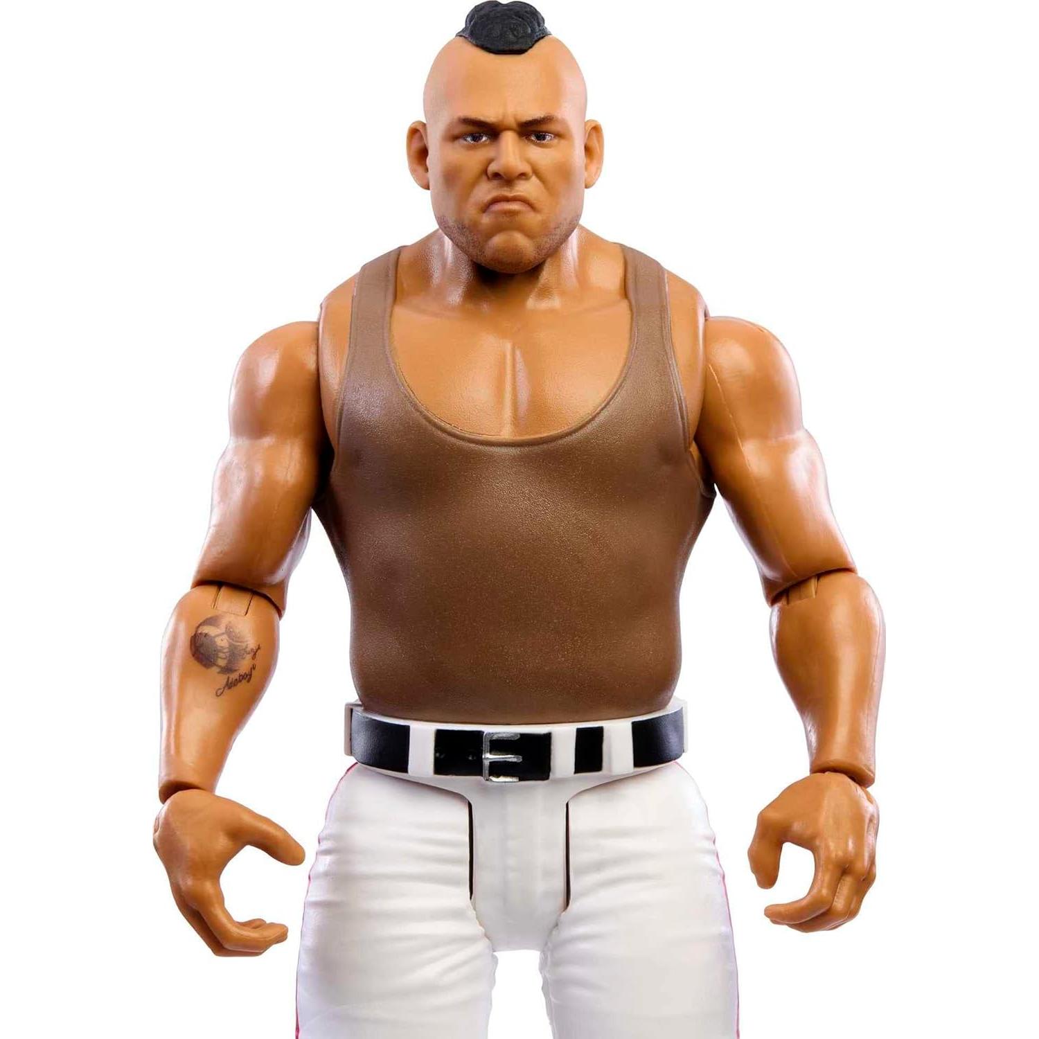 Figura de Acción WWE Mattel Commander Azeez 15 cm 10 Puntos Articulación